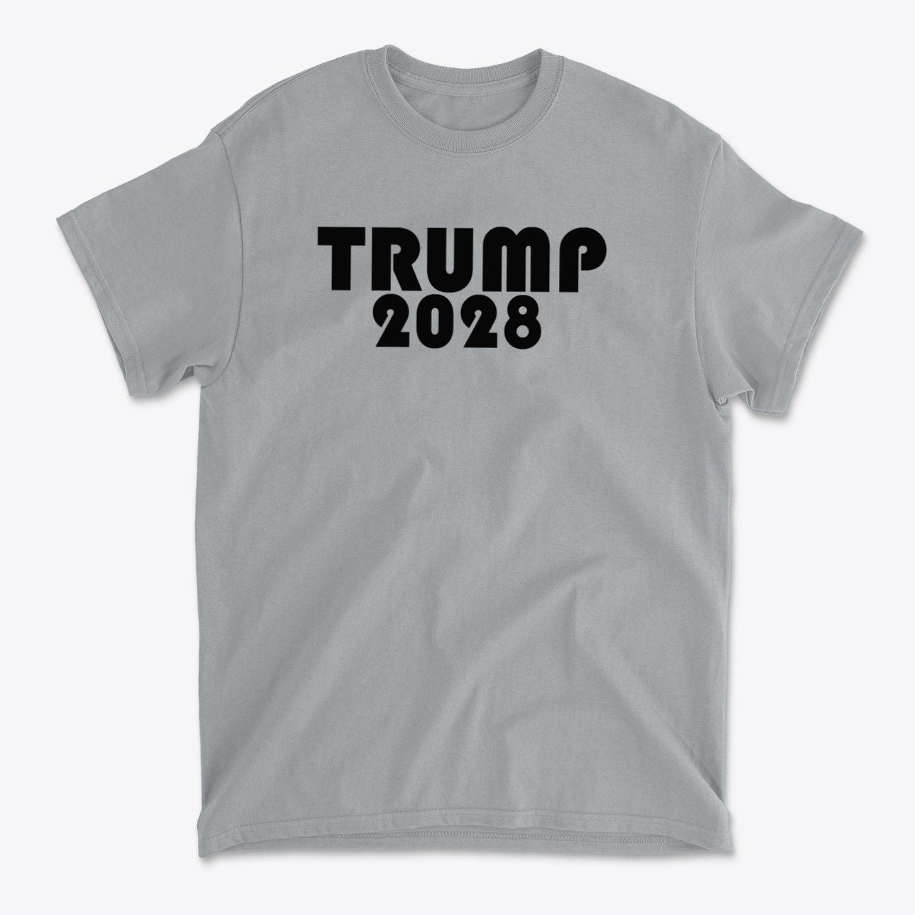 Trump 2028 Black Letters Patriotic Graphic T Shirt
