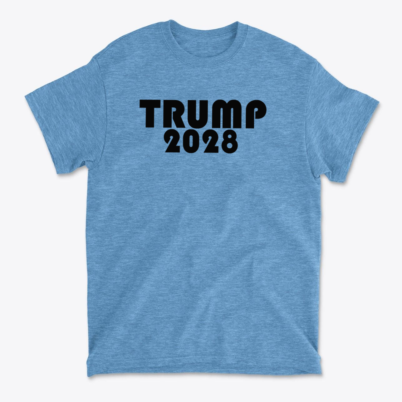 Trump 2028 Black Letters Patriotic Graphic T Shirt