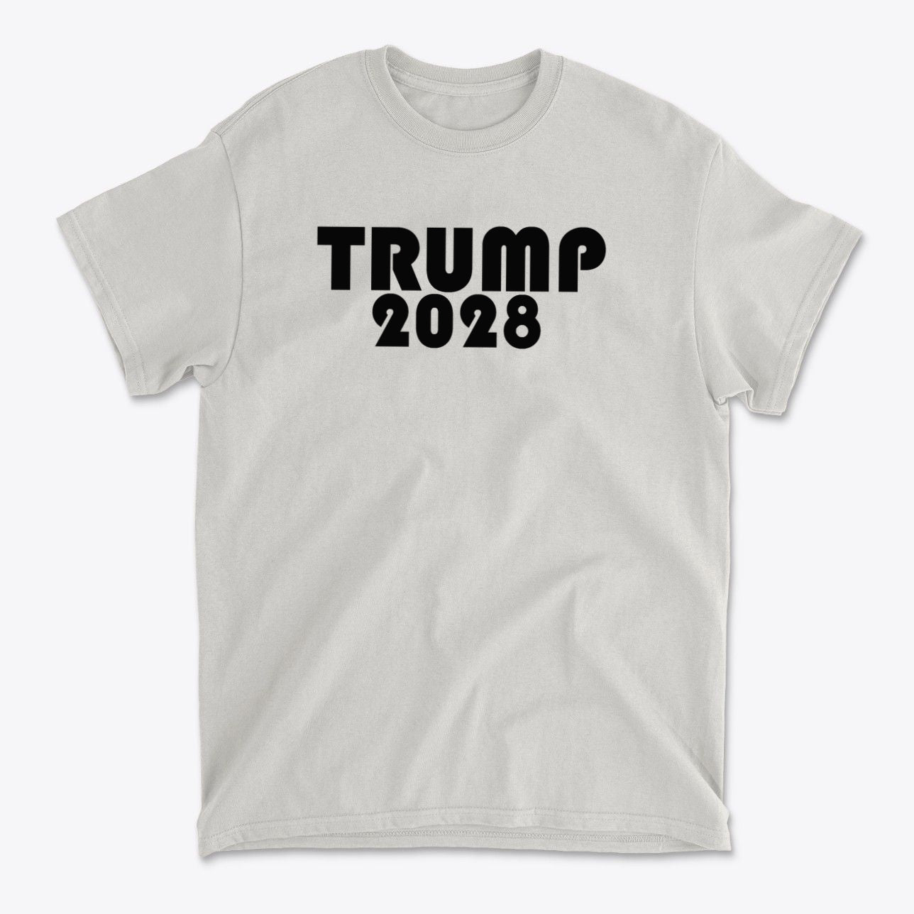 Trump 2028 Black Letters Patriotic Graphic T Shirt
