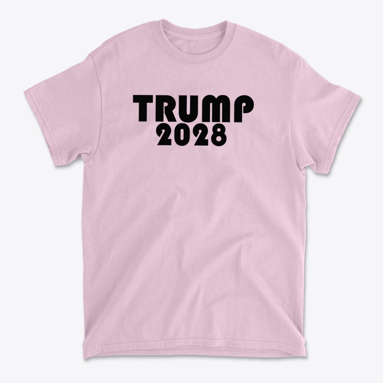 Trump 2028 Black Letters Patriotic Graphic T Shirt