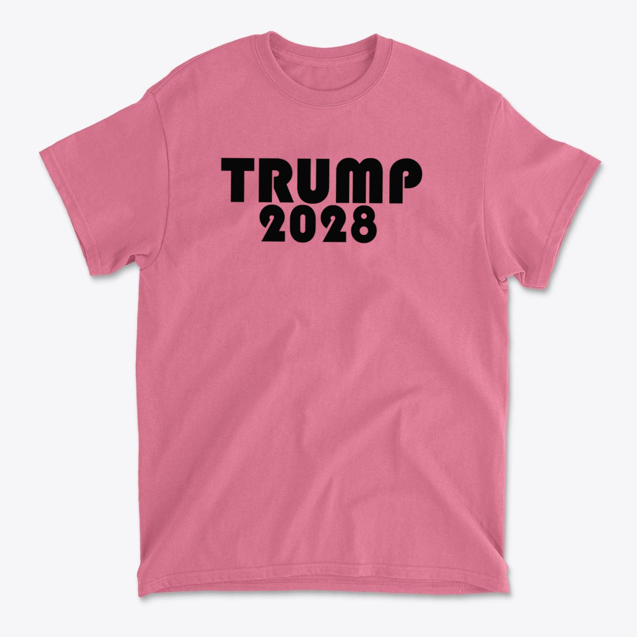 Trump 2028 Black Letters Patriotic Graphic T Shirt