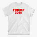 Trump 2028 Red Letters T Shirt
