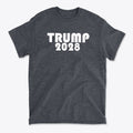 Trump 2028 White Letters America First Graphic Tee