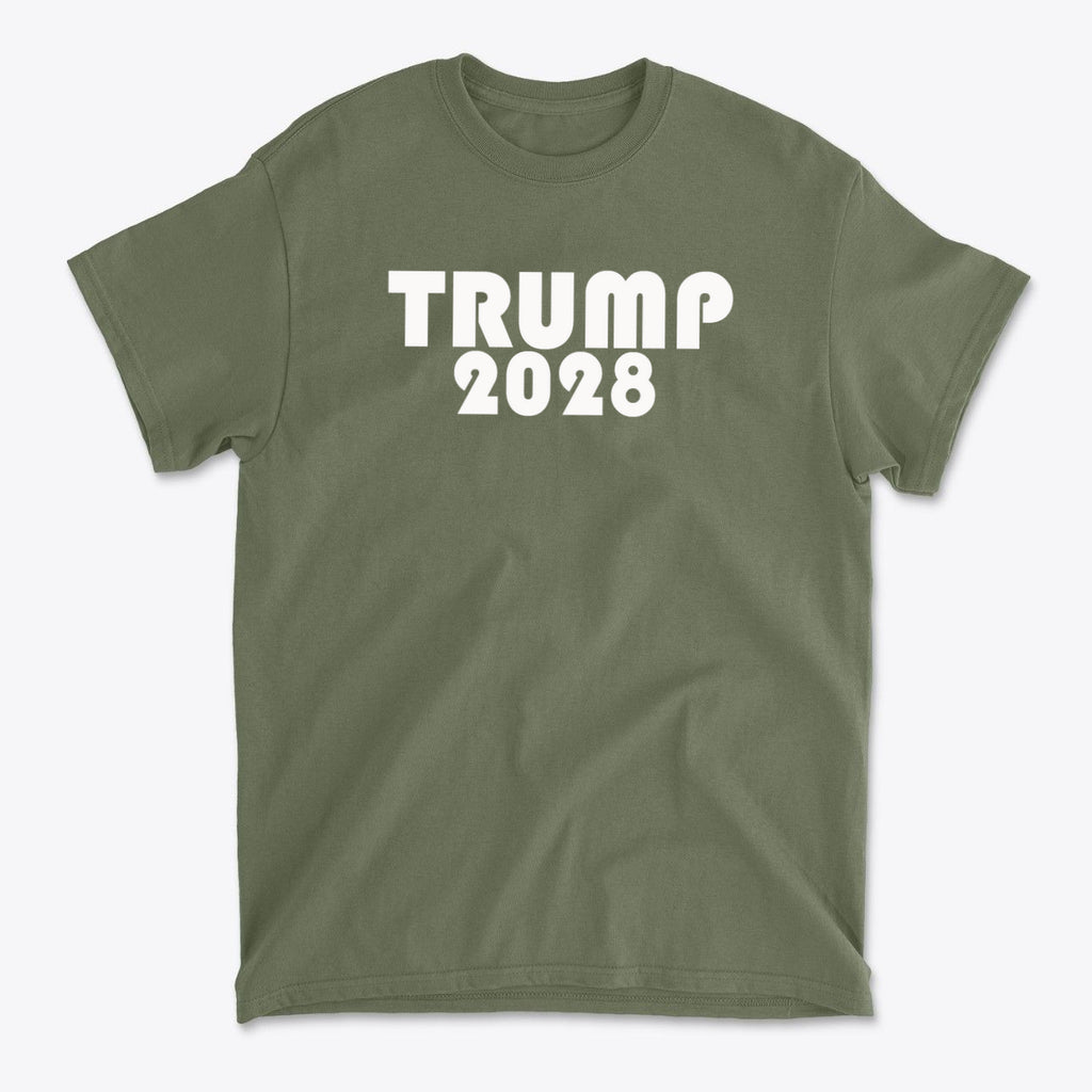 Trump 2028 White Letters T Shirt