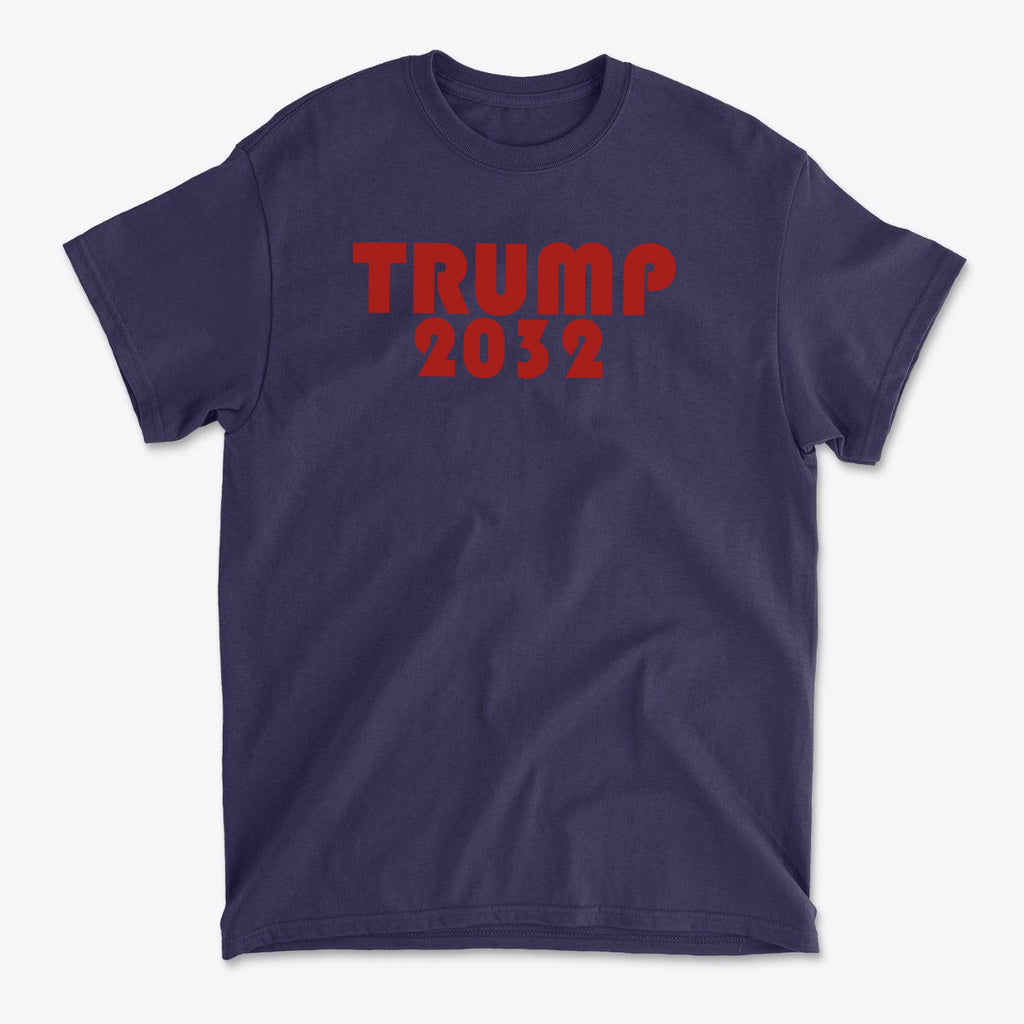 Trump 2032 Red Letters Patriotic Graphic T Shirt