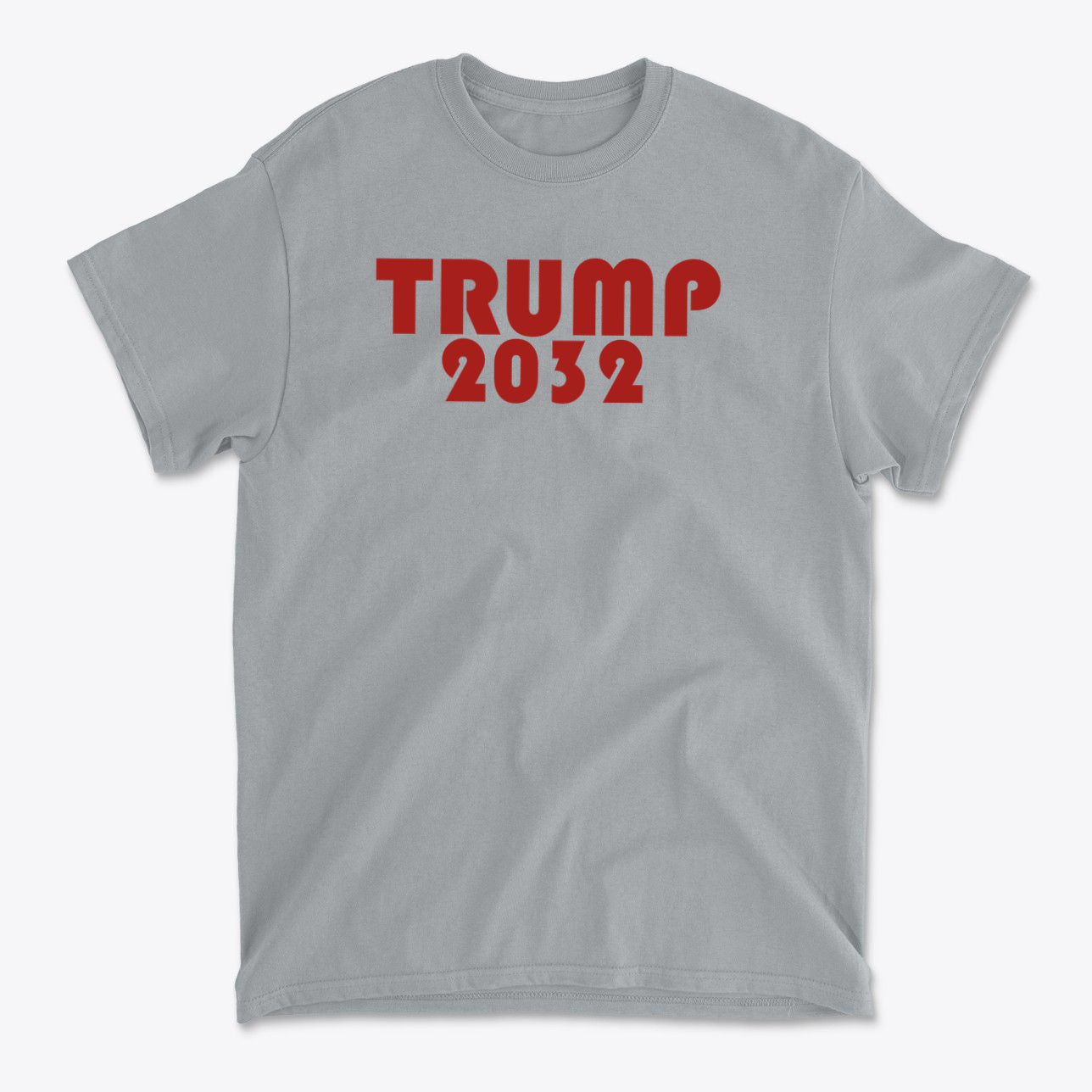 Trump 2032 Red Letters Patriotic Graphic T Shirt