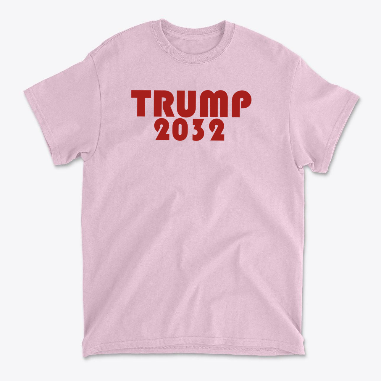 Trump 2032 Red Letters Patriotic Graphic T Shirt