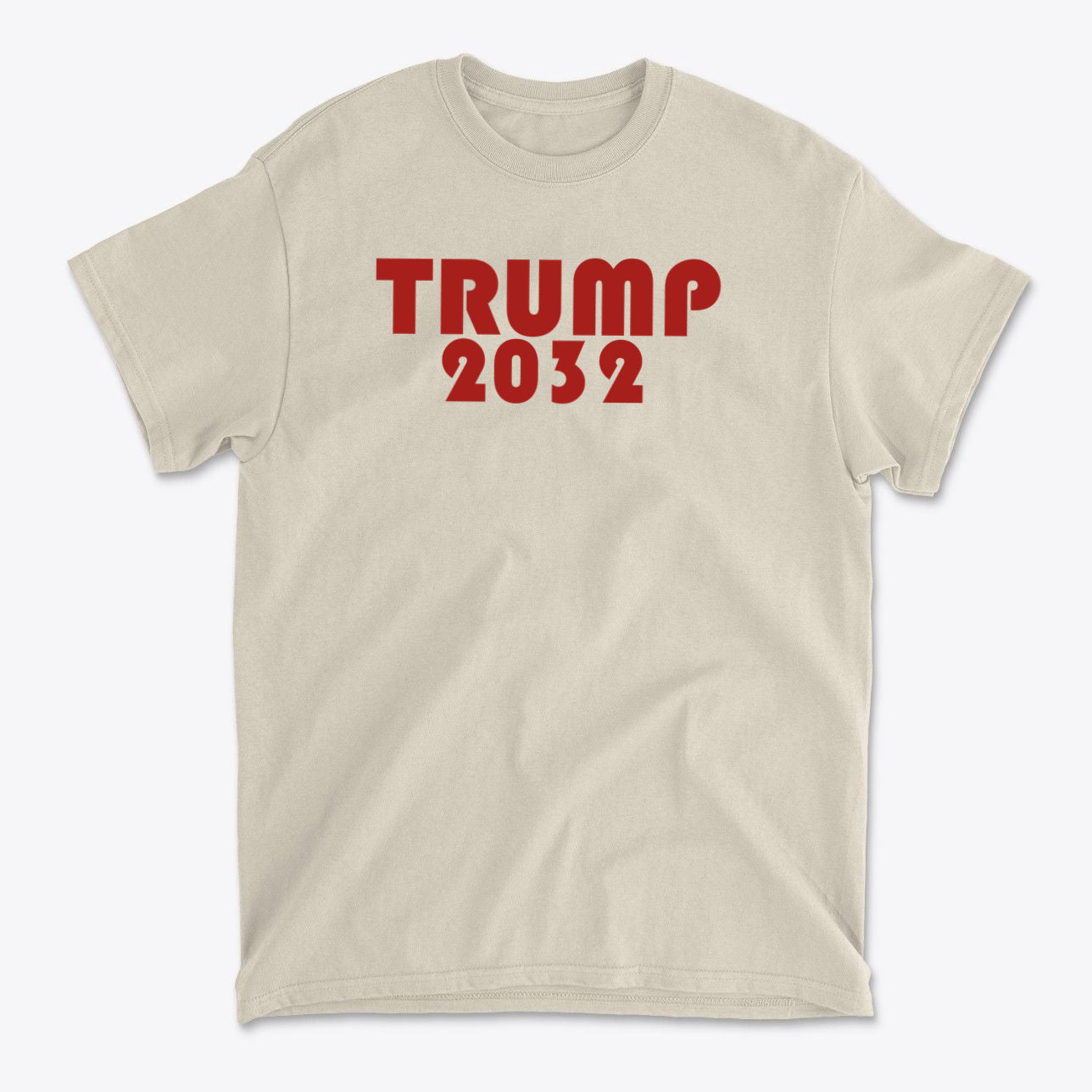 Trump 2032 Red Letters Patriotic Graphic T Shirt