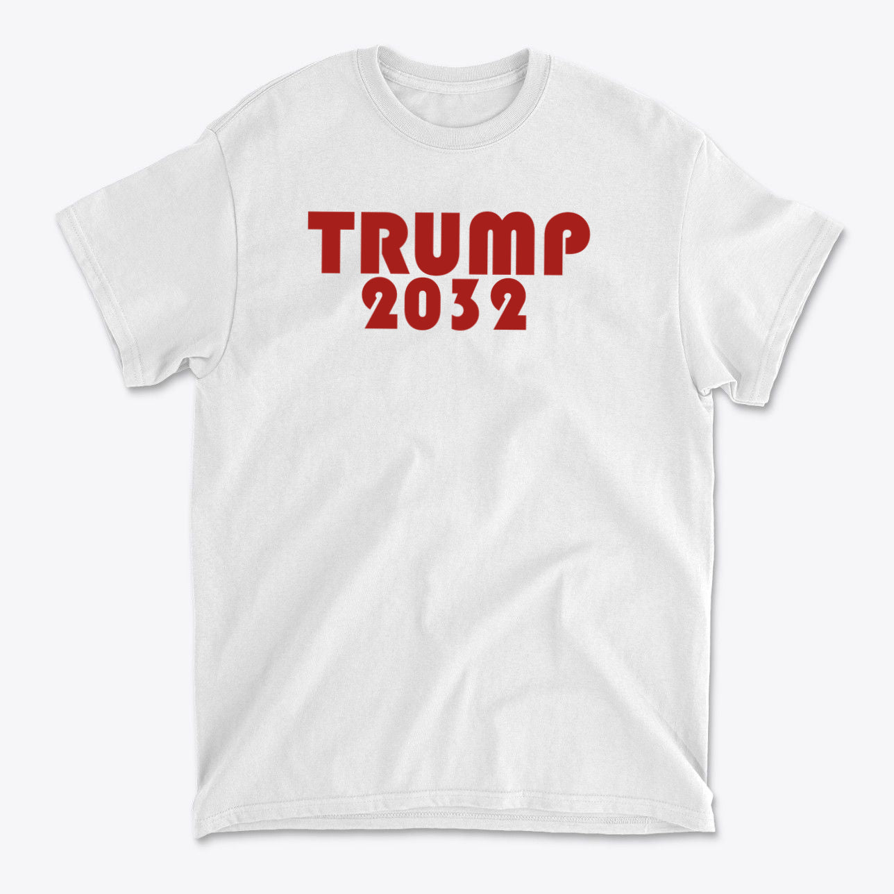 Trump 2032 Red Letters Patriotic Graphic T Shirt