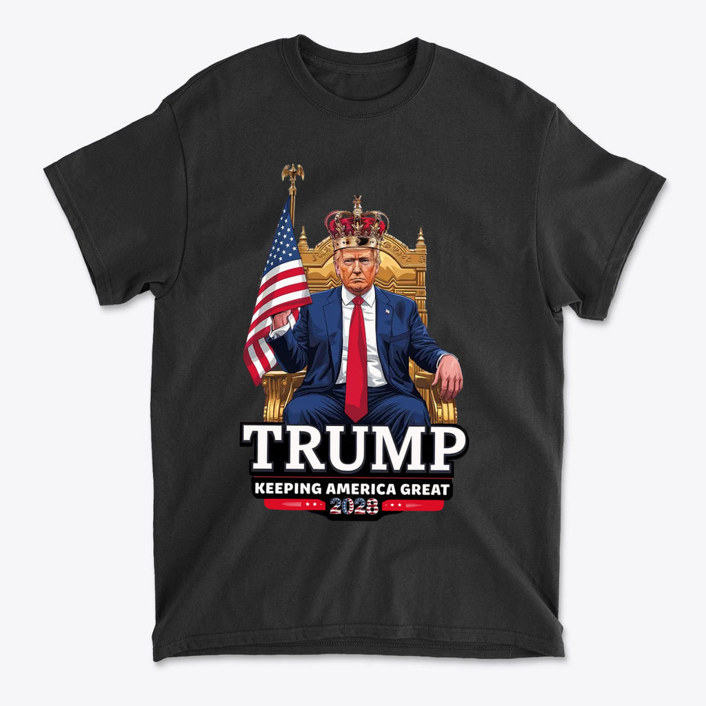 Trump On Throne Keeping America Great 2028