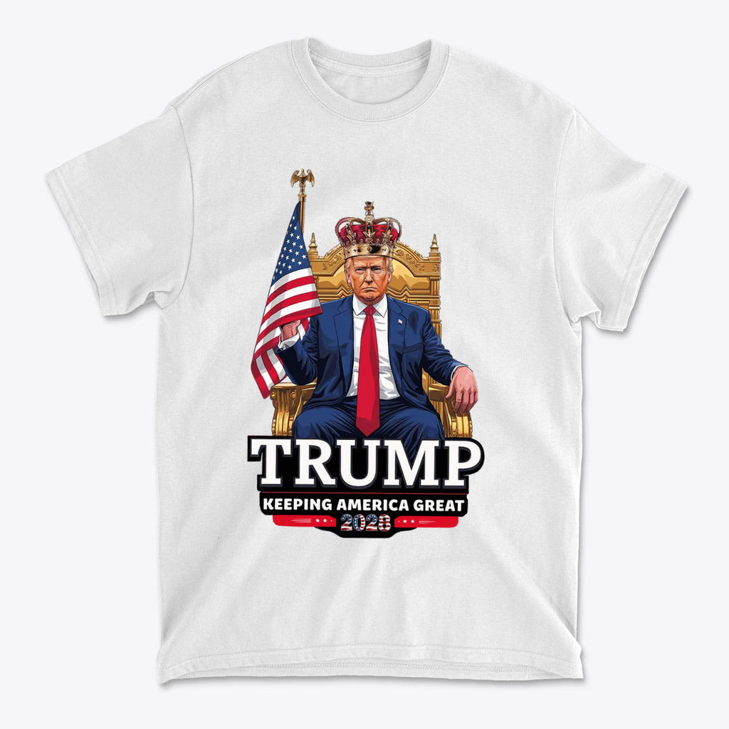 Trump On Throne Keeping America Great 2028
