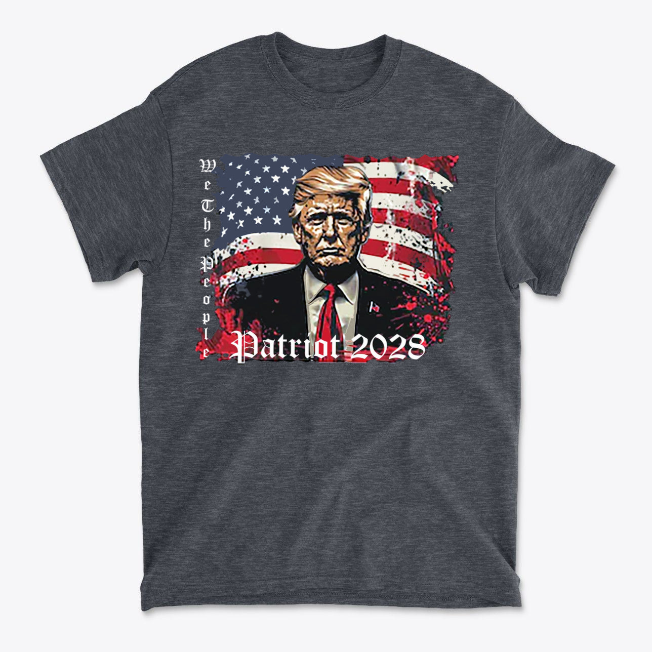 Trump Patriot 2028 Supporter Graphic Tee Shirt
