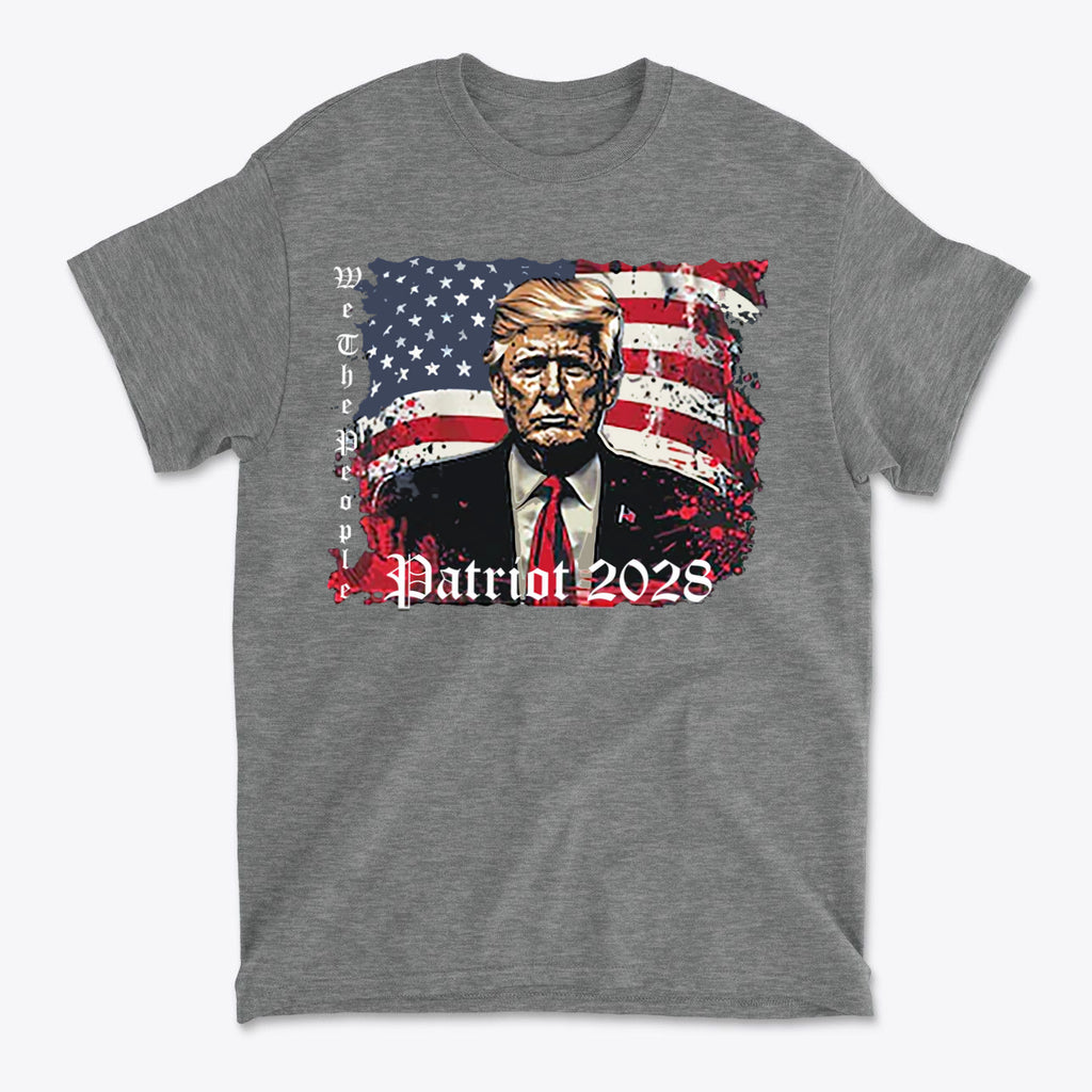 Trump Patriot 2028 Supporter Graphic Tee Shirt