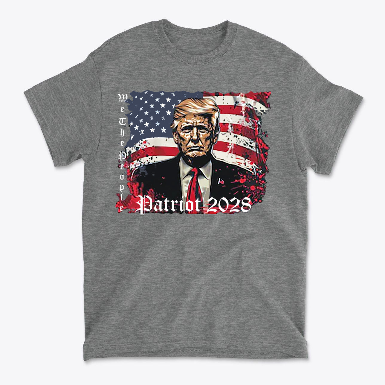 Trump Patriot 2028 Supporter Graphic Tee Shirt