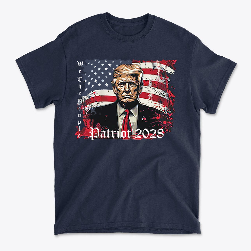 Trump Patriot 2028 Supporter Graphic Tee Shirt