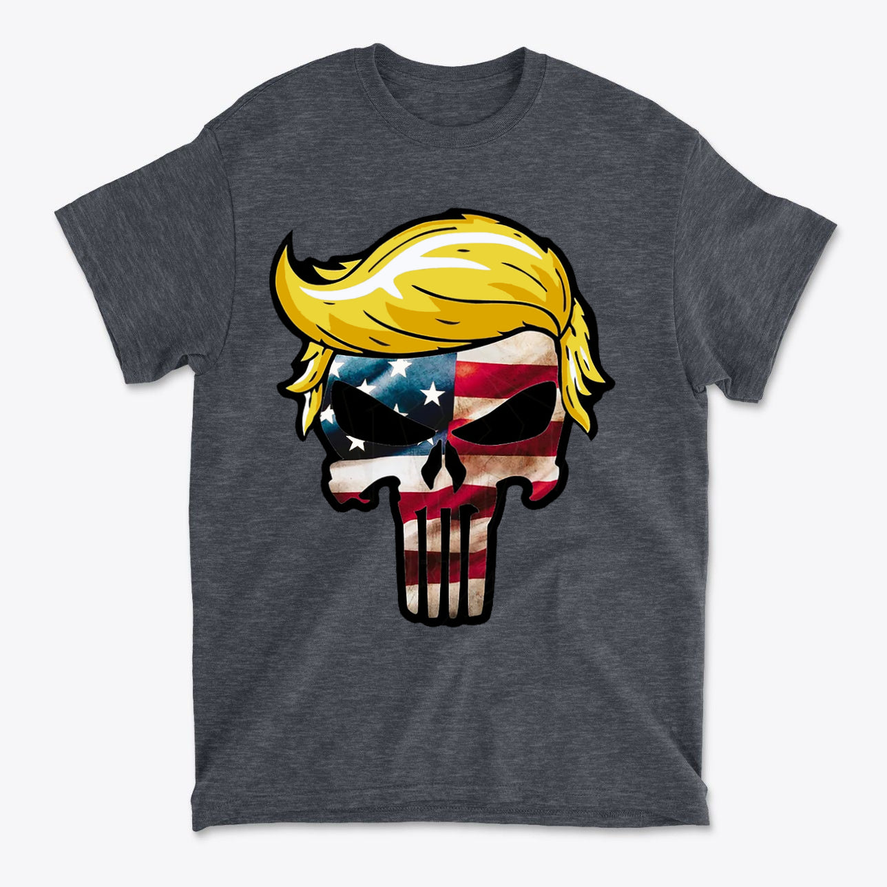 Trump Punisher In American Flag Colors
