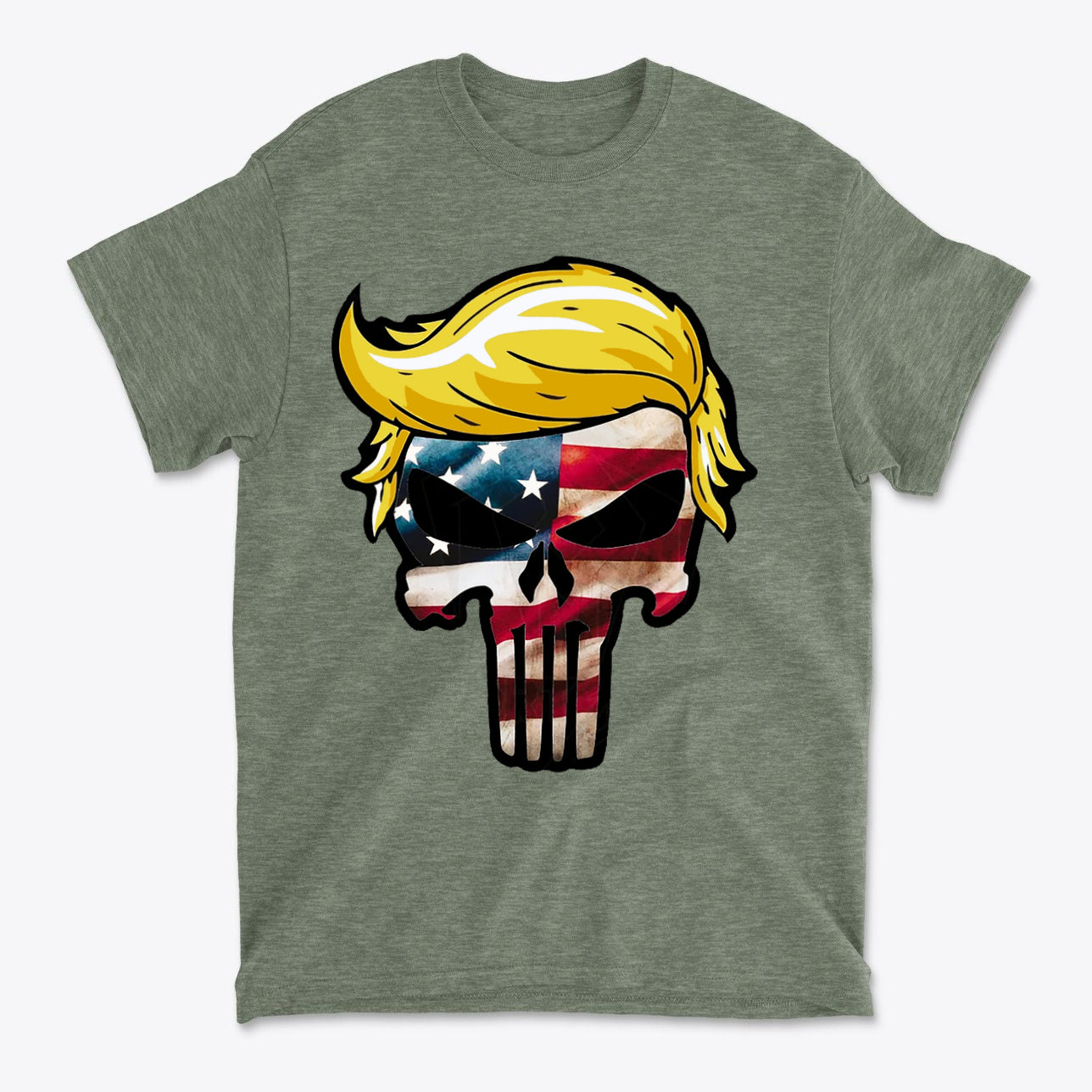 Trump Punisher In American Flag Colors