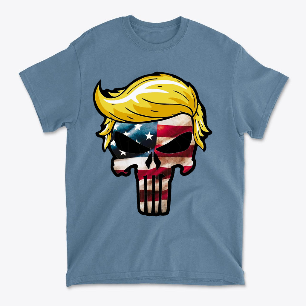 Trump Punisher In American Flag Colors