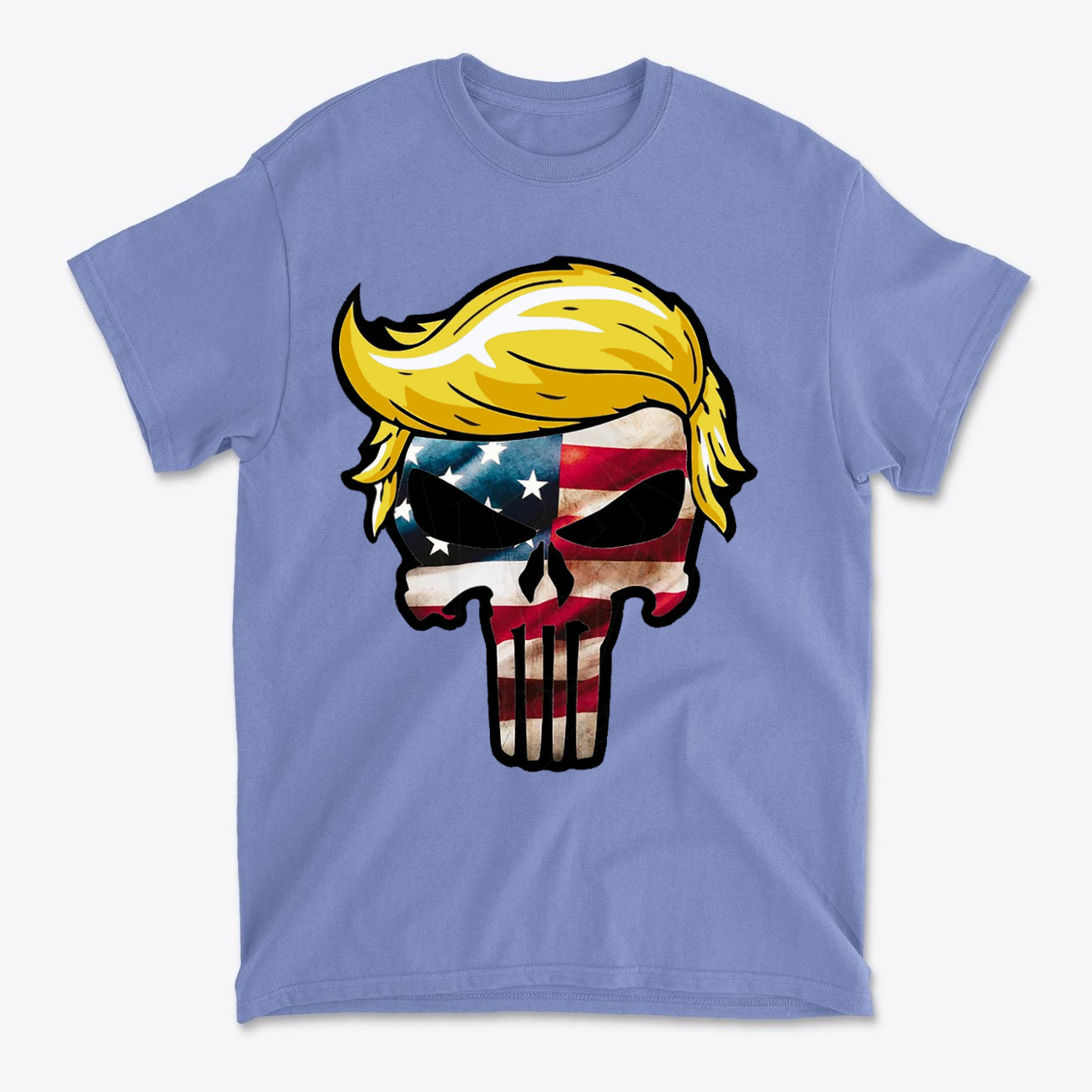 Trump Punisher In American Flag Colors
