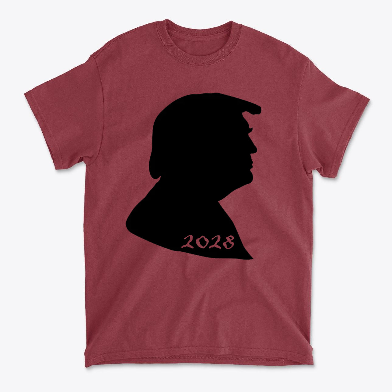 Trump Silhouette 2028 Bold Political Statement Tee