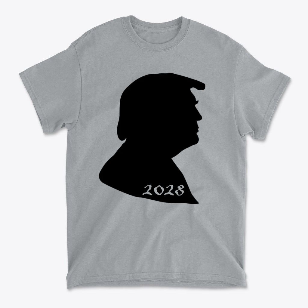 Trump Silhouette 2028 Bold Political Statement Tee