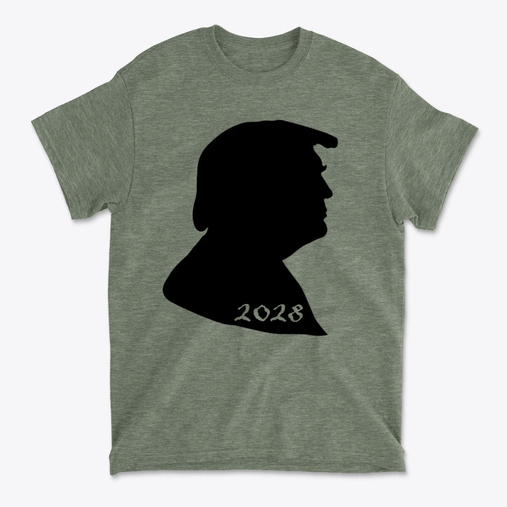 Trump Silhouette 2028 Bold Political Statement Tee