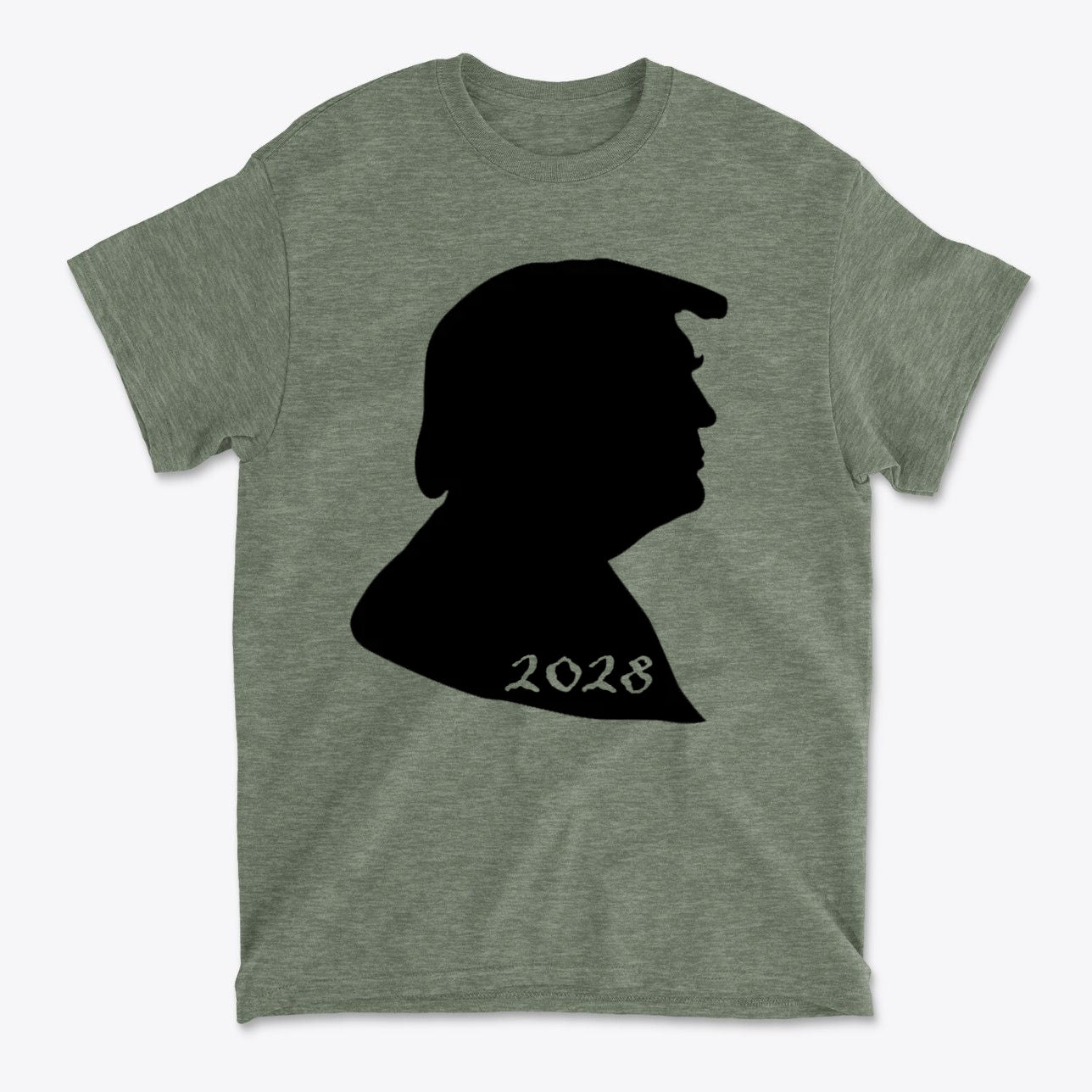 Trump Silhouette 2028 Bold Political Statement Tee