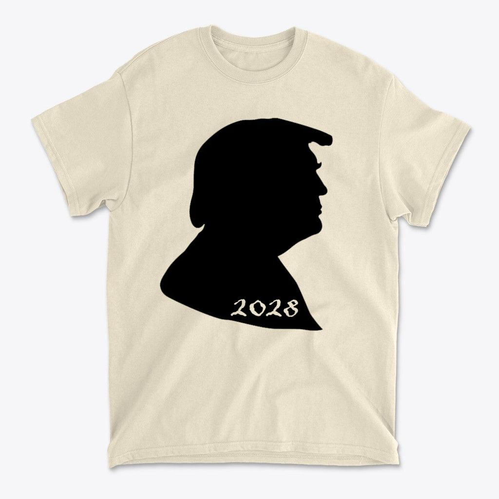 Trump Silhouette 2028 Bold Political Statement Tee