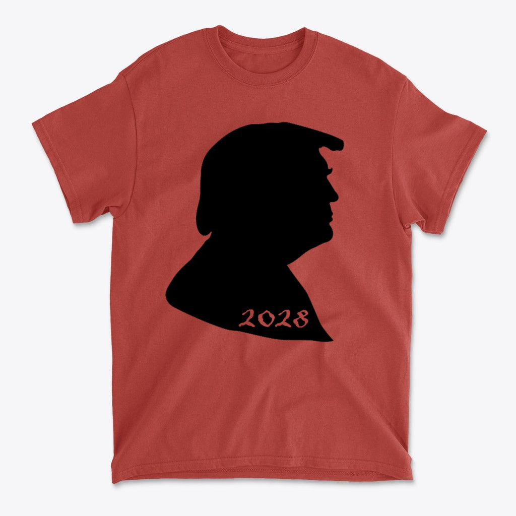 Trump Silhouette 2028 Bold Political Statement Tee