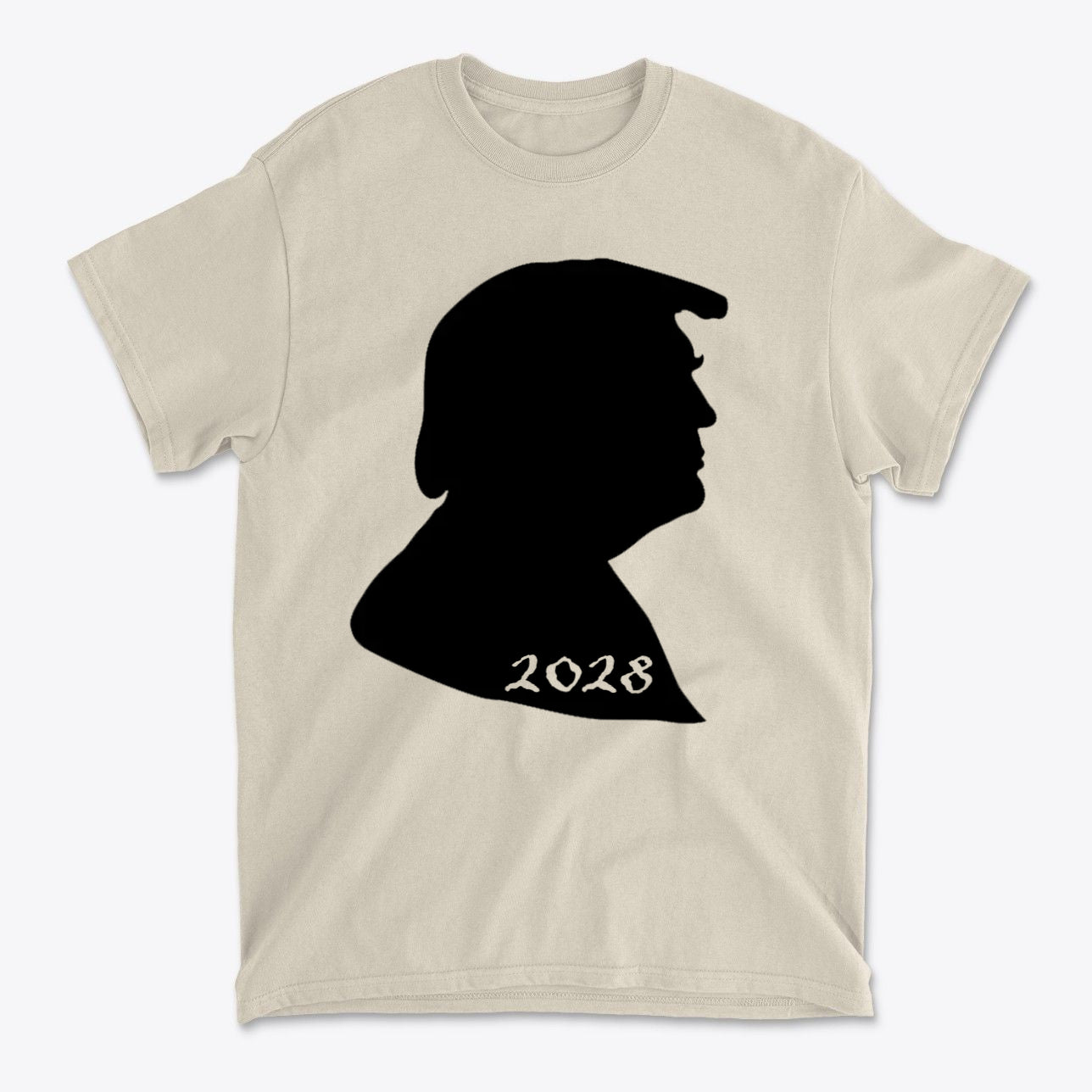 Trump Silhouette 2028 Bold Political Statement Tee