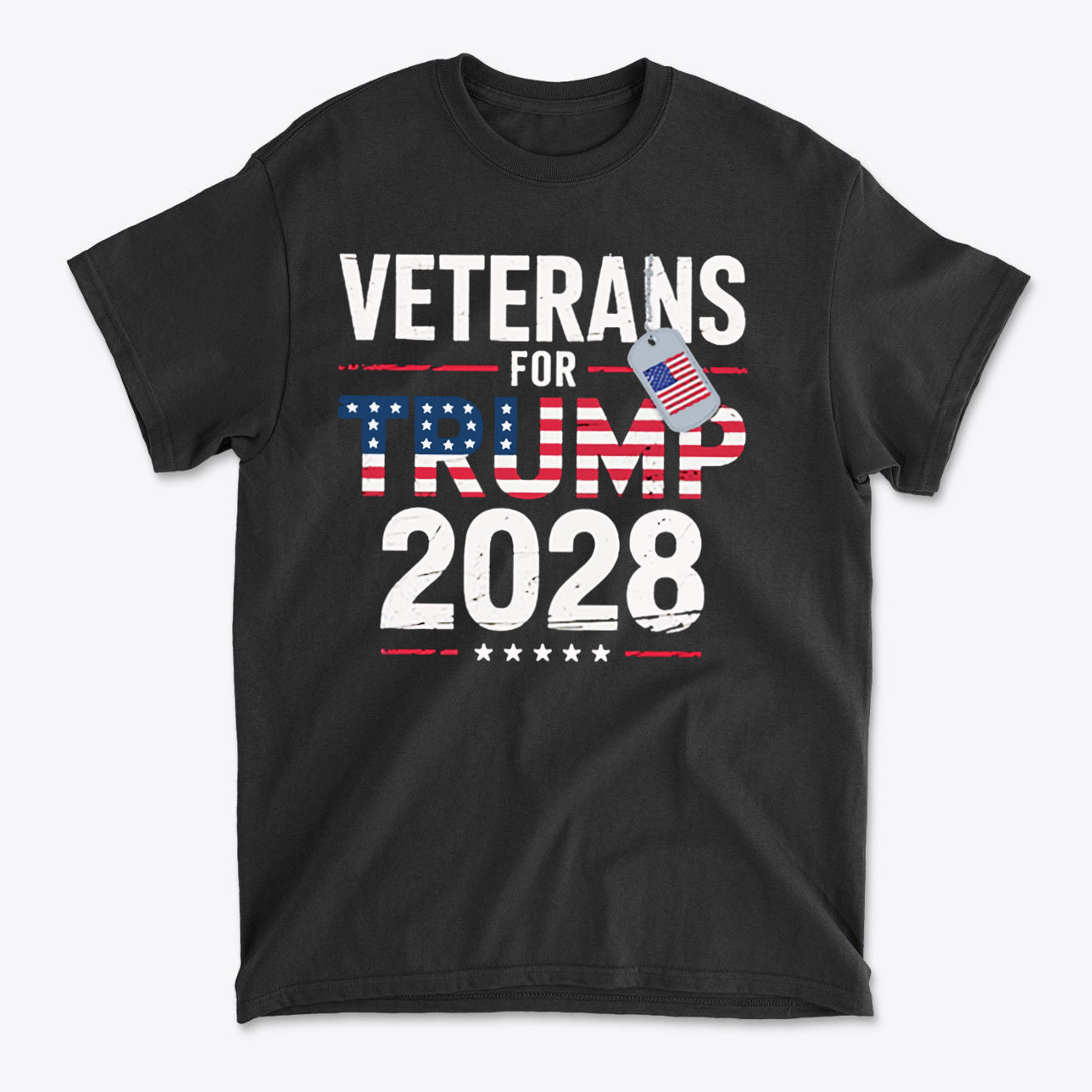 Veterans For Trump 2028 American Pride Shirt Design