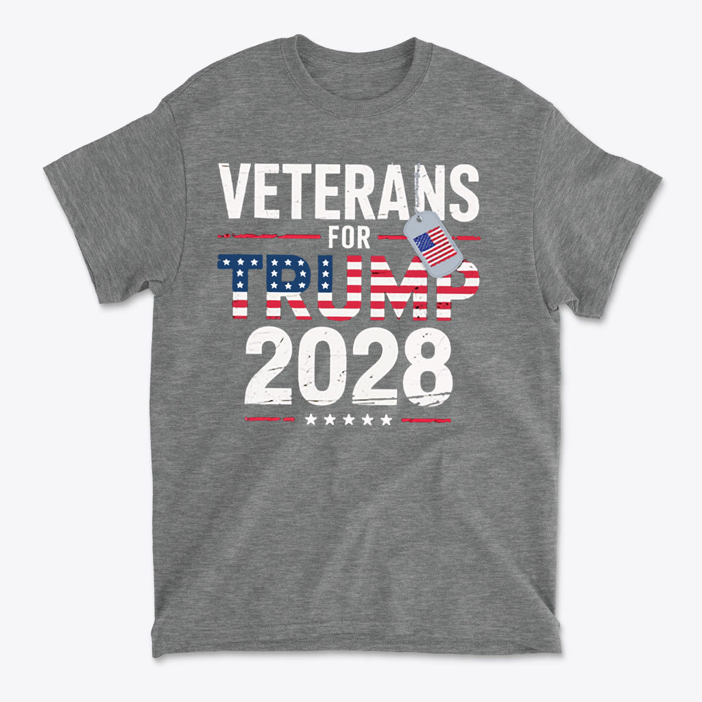 Veterans For Trump 2028 American Pride Shirt Design