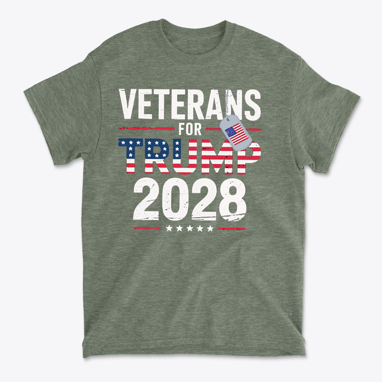 Veterans For Trump 2028 American Pride Shirt Design