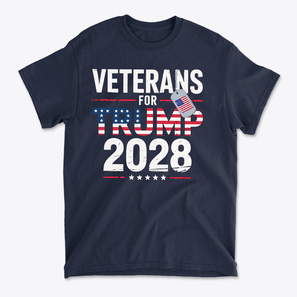 Veterans For Trump 2028 American Pride Shirt Design