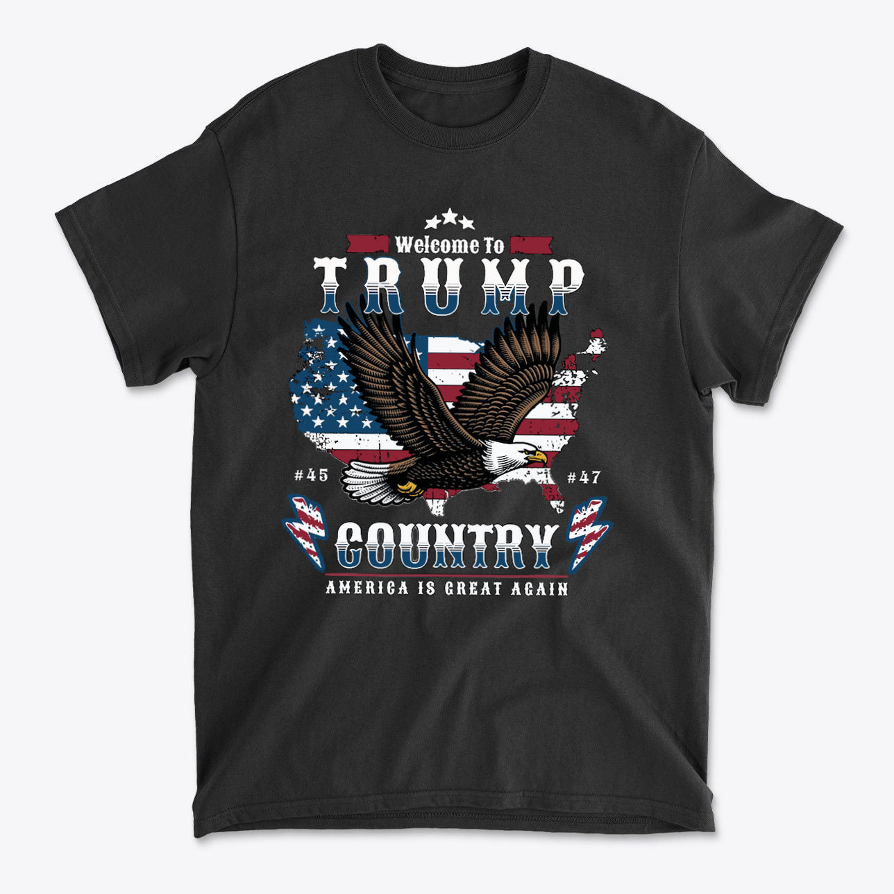 Welcome To Trump Country USA Pride Casual Wear Tee