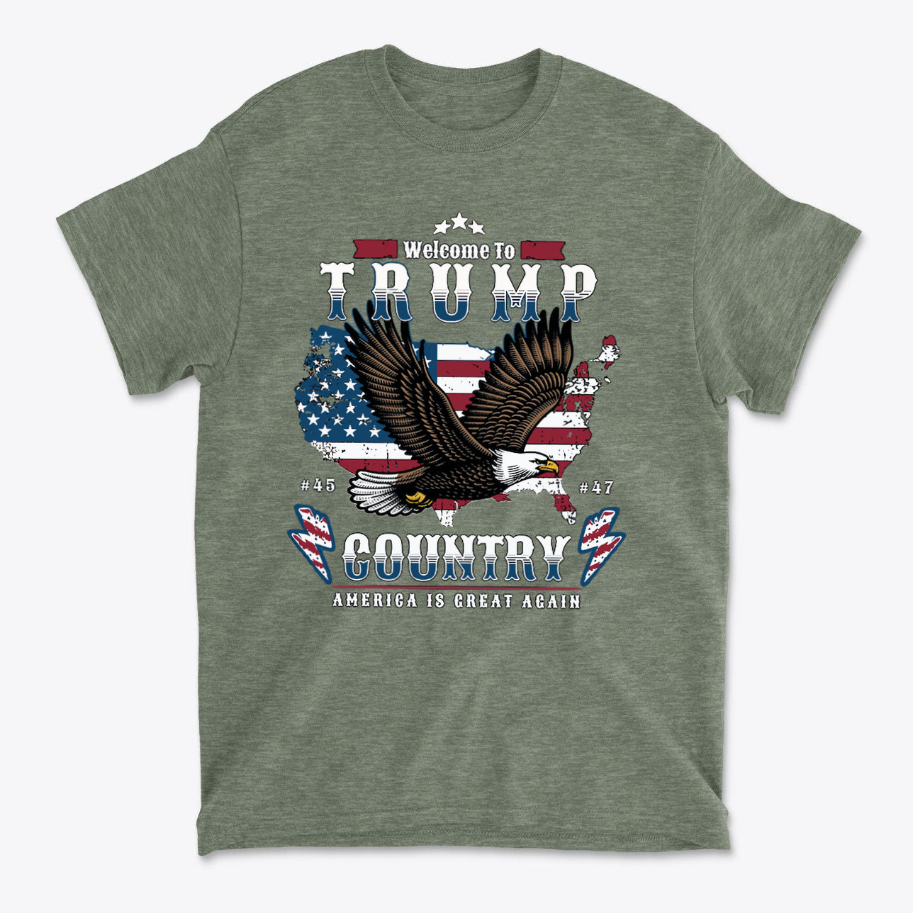 Welcome To Trump Country USA Pride Casual Wear Tee