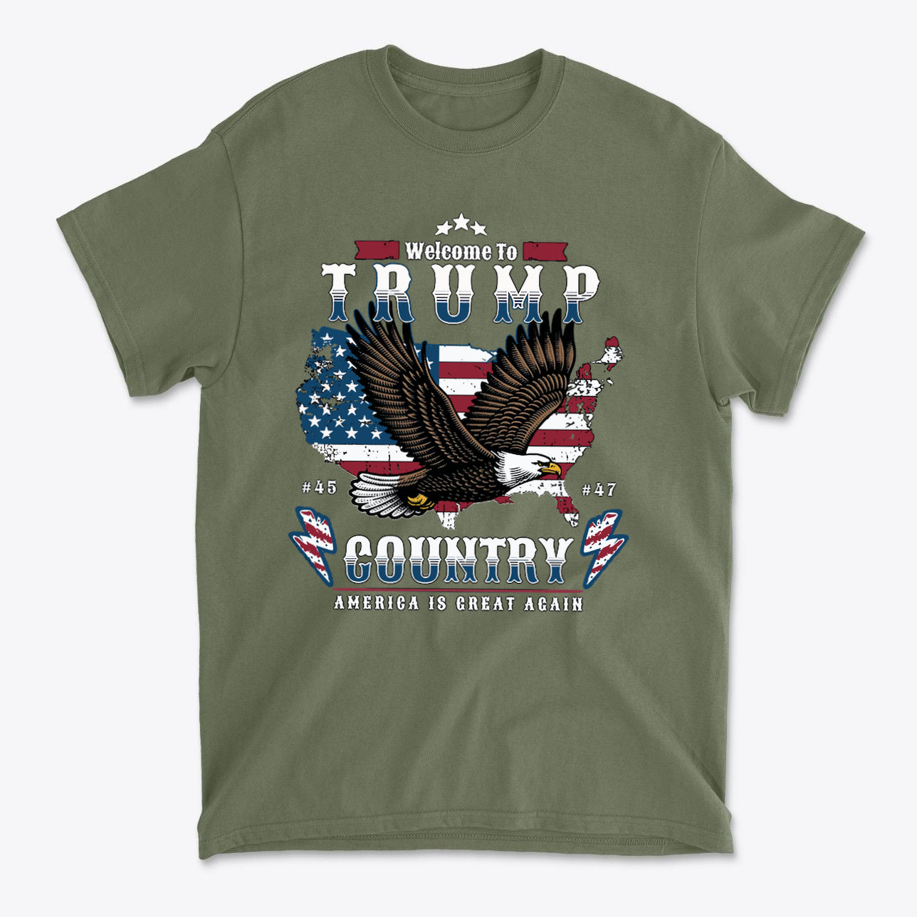 Welcome To Trump Country USA Pride Casual Wear Tee