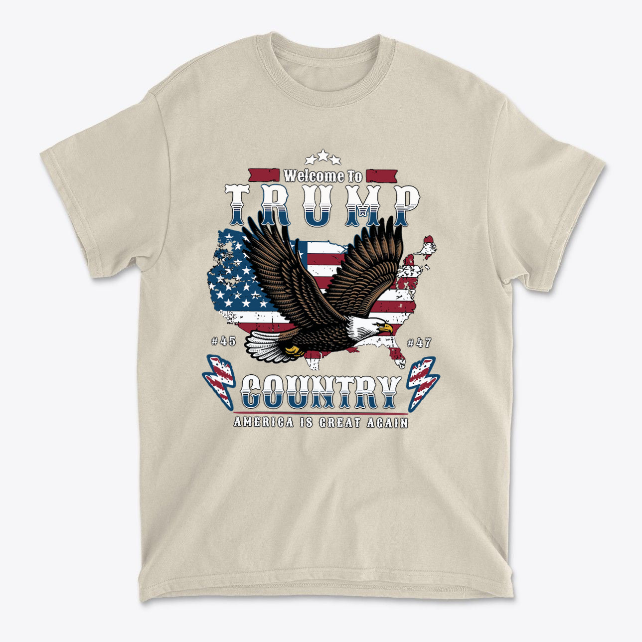 Welcome To Trump Country USA Pride Casual Wear Tee
