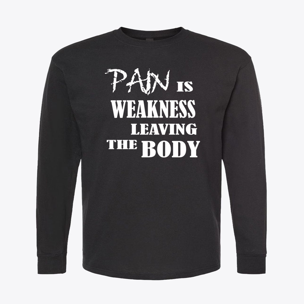 Pain Is Weakness Leaving The Body White Letters