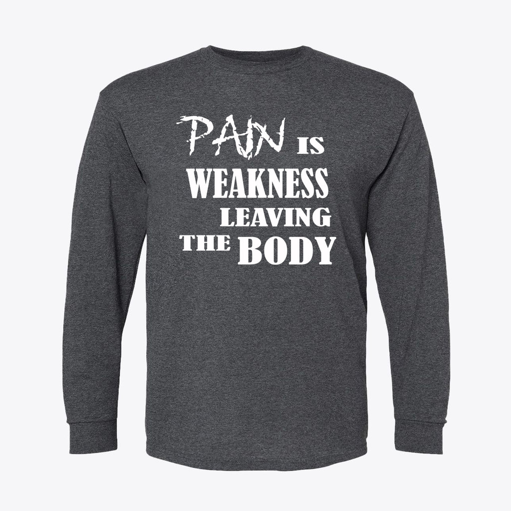 Pain Is Weakness Leaving The Body White Letters