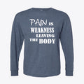 Pain Is Weakness Leaving The Body White Letters