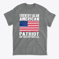 I Identify As An American Patriot And This Is My Pride Flag T-shirt with American flag design