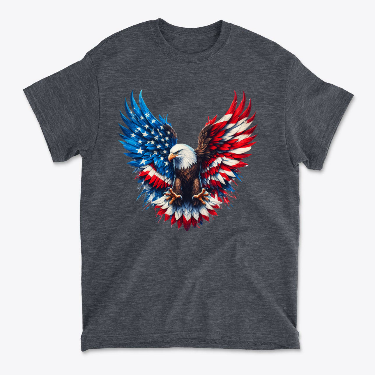 American Eagle Patriotic USA Flag Graphic T Shirt