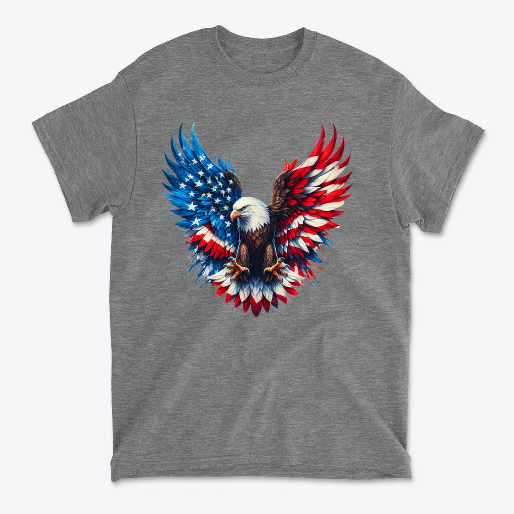 American Eagle Patriotic USA Flag Graphic T Shirt