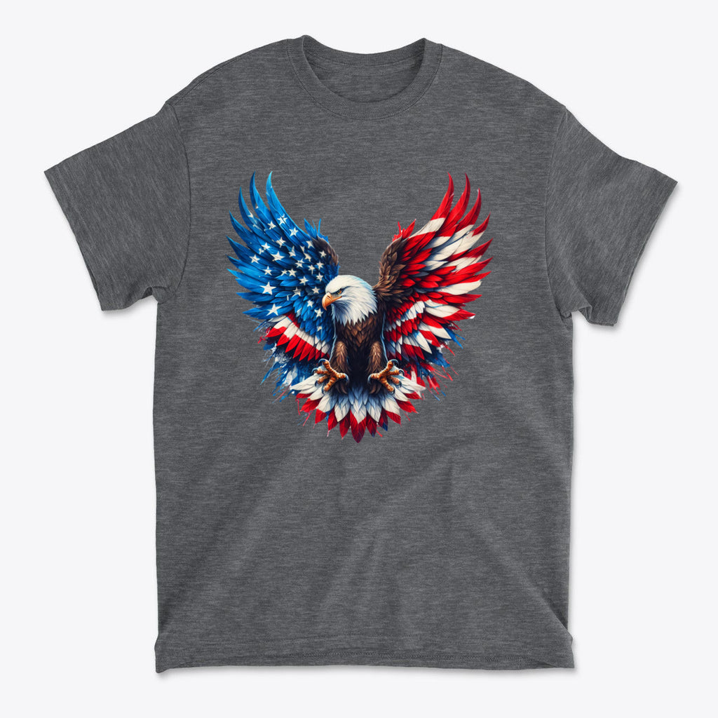 American Eagle Patriotic USA Flag Graphic T Shirt