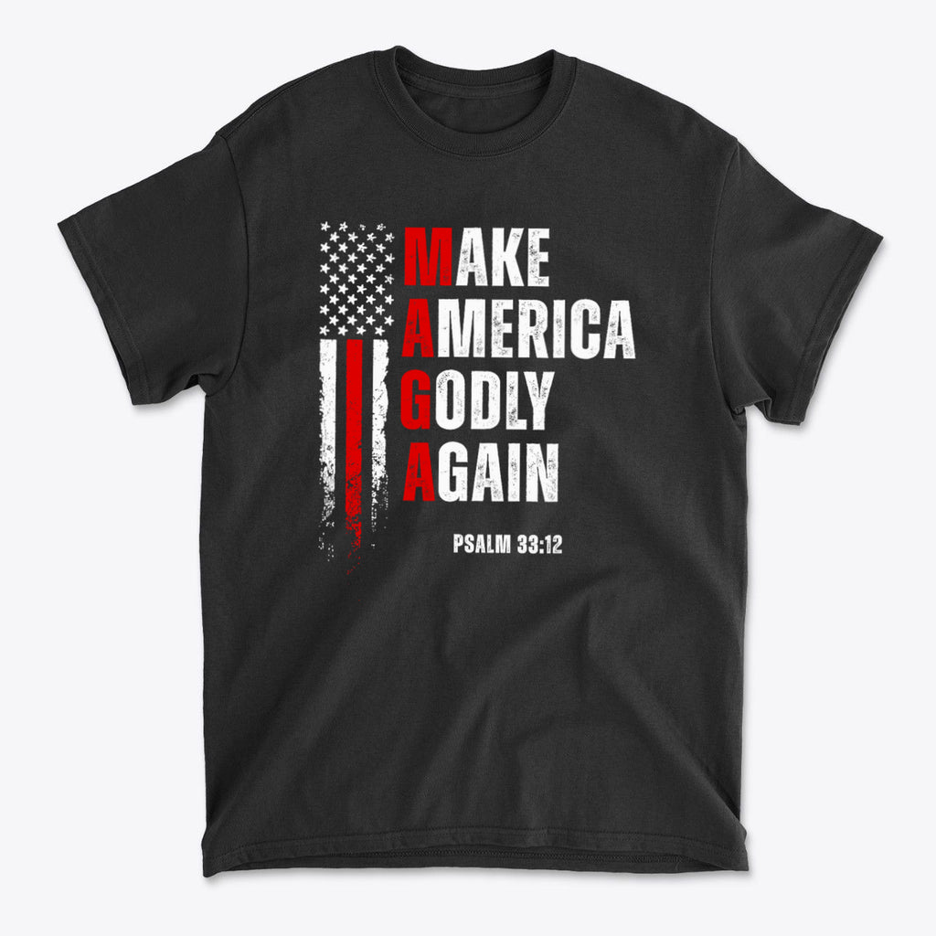 Make America Godly Again MAGA Christian Graphic Shirt