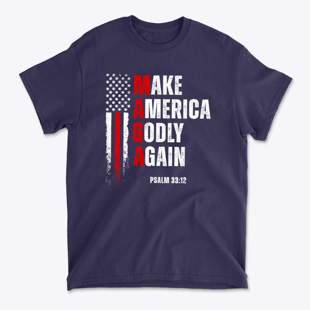 Make America Godly Again MAGA Christian Graphic Shirt