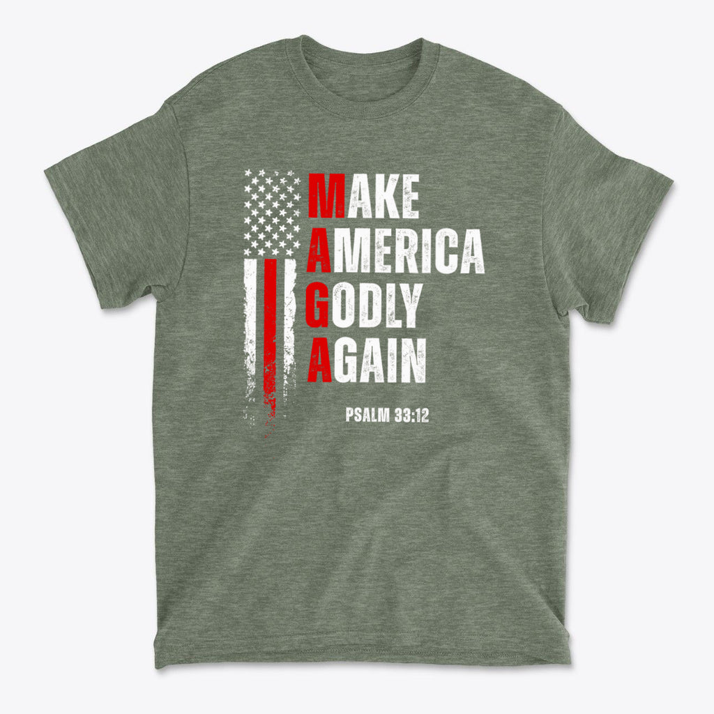 Make America Godly Again MAGA Christian Graphic Shirt