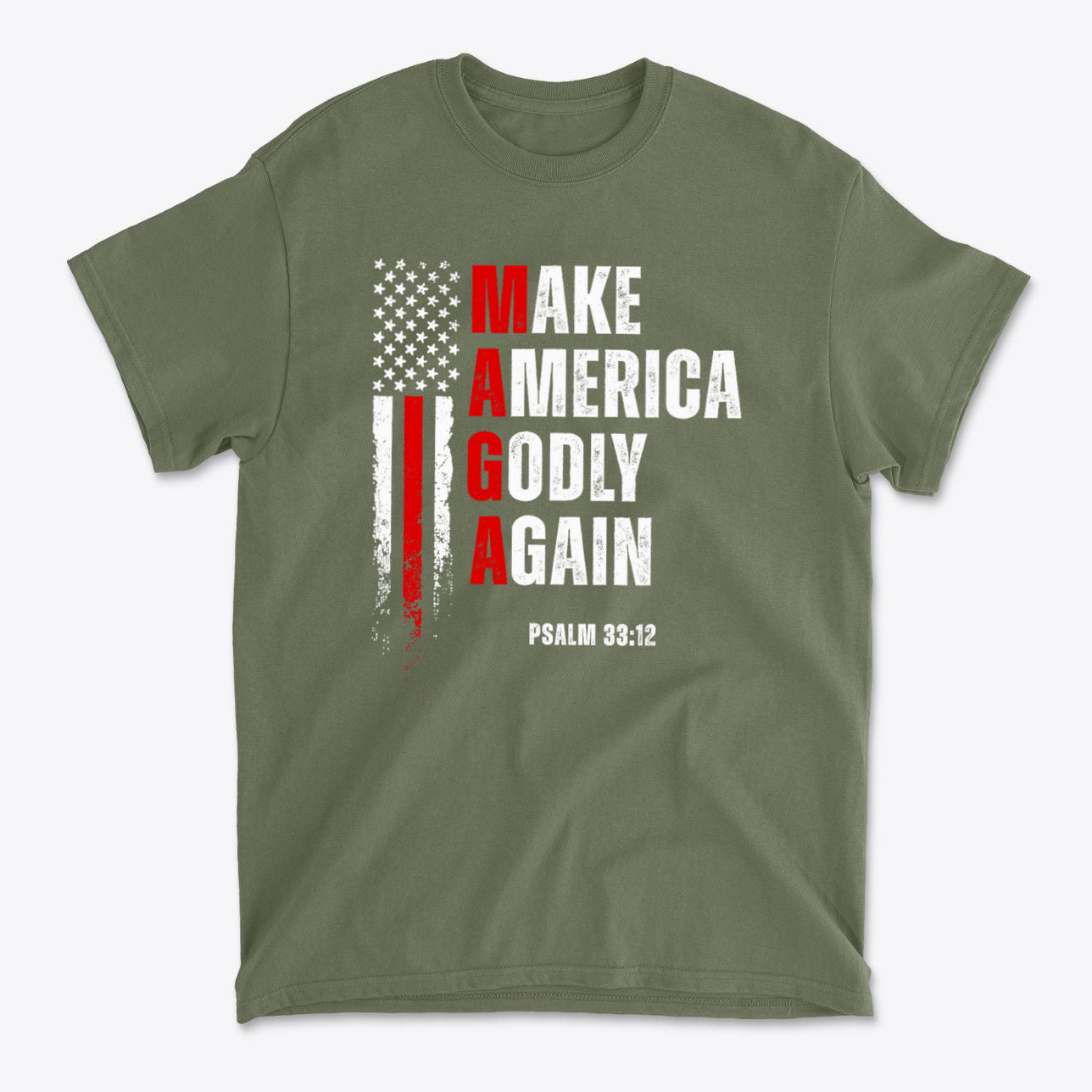 Make America Godly Again MAGA Christian Graphic Shirt