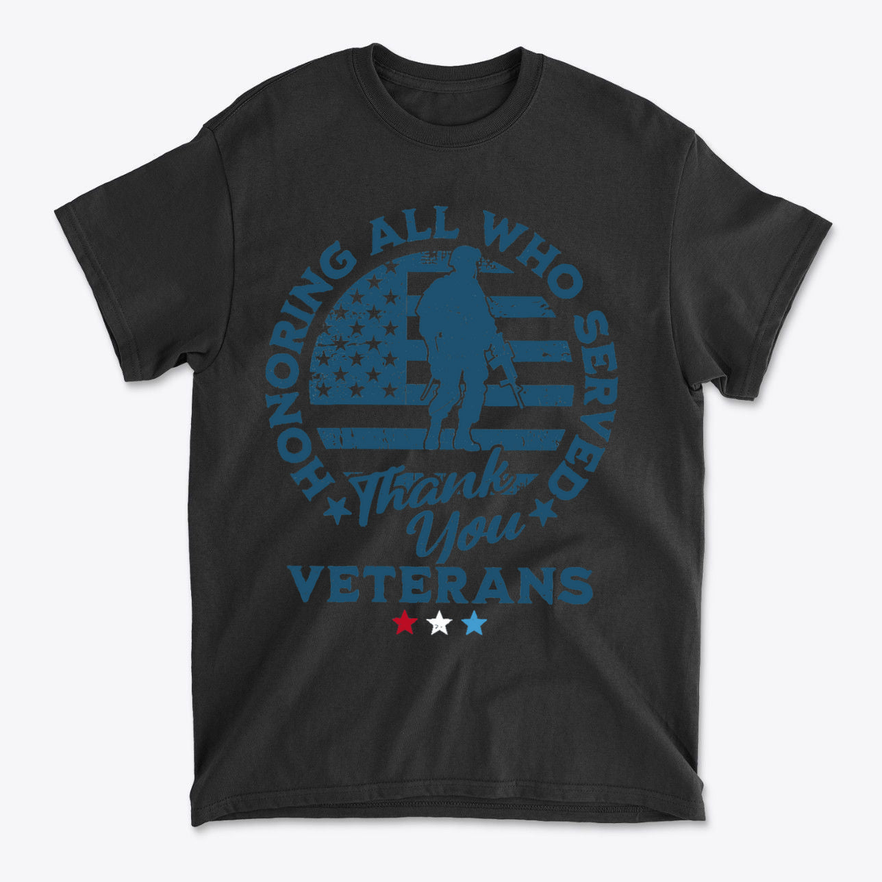 Honoring All Who Served Thank You Veterans Tee